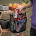 thumbnail image 2 of MesaSe Table Net Bag Outdoor Camping Foldable Barbecue Tool Storage Mesh Pouch Desk Basket Accessory Beach Garden Patio Kitchen, 2 of 9