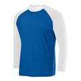 thumbnail image 1 of LOVZFMLL Men's Shirts, Colorblock Classic Fashion Crew Neck T-Shirts, Casual Essential Versatile Pullover, Relaxed Fit Fall Clothes, 1 of 2