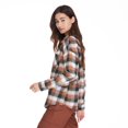 thumbnail image 4 of No Boundaries Women's Oversized Flannel Shirt, 4 of 6