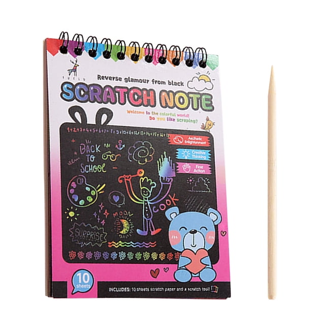 LSLJS 1 Piece Kids Art Notes, Kids Art Paper, Scratch Paper Drawing Pad for Drawing, Playing and Writing