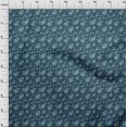 thumbnail image 4 of oneOone Polyester Spandex Blue Fabric Floral Craft Projects Decor Fabric Printed By The Yard 56 Inch Wide, 4 of 4