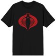 thumbnail image 1 of T-Shirt Noir pour Homme à Col Rond et Manches Courtes avec Logo G.I. Joe Cobra - Moyen, 1 of 3