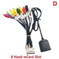 thumbnail image 1 of Car Stereo Radio RCA Output AUX Wire Harness Wiring Connector Adaptor Subwoofer Cable 4G SIM Card Slot Car Radio Cable 20 P Plug, 1 of 1