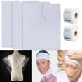 thumbnail image 2 of 100PCS Hair Salon Cape Disposable Barber Cape with 2 Rolls Neck Paper Strip, 2 of 10