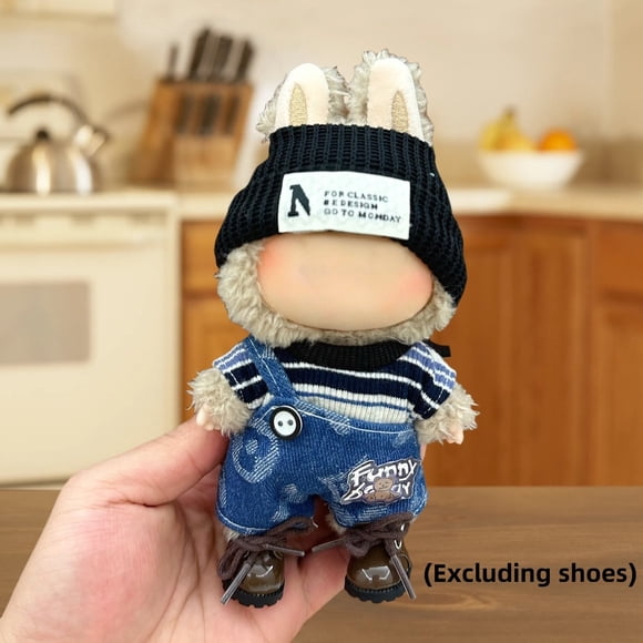 CNKOO 1 Set Handmade Doll Clothes 6.69 Inches Plush Doll for Clothes Accessories 17cm Cute Doll Fashion Vintag Clothing Girl Toy Gifts (Not Include Doll)
