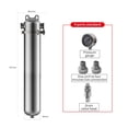 thumbnail image 2 of 304 Stainless Steel Pre-filter Whole House Large Flow Clamp Commercial Home Tap Water Purifier, 2 of 6