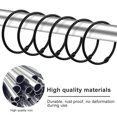 thumbnail image 3 of Dznils Rustproof Round Metal Shower Curtain Hooks Rings, Black, Set of 24, 3 of 8