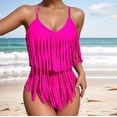 thumbnail image 4 of LSLJS Maillot de Bain Bikini une Pièce Rembourré Grande Taille Imprimé Superposé pour Femmes, 4 of 4