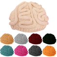 thumbnail image 3 of Spoof Horror Brain Knitted Hat Funny Warm Cap Party Headwear Photography Props, 3 of 10