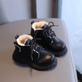 thumbnail image 2 of XZNGL Toddler Shoes Girls British Style Fashion Lacein Hasp Non Slip Thicken Keep Warm Comfortable Boots, 2 of 9