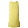 thumbnail image 1 of MAWCLOS Femmes Débardeur Robe Couleur Unie Bouton Sundress Casual Travail Équipe Cou Jaune S, 1 of 5