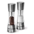 thumbnail image 1 of Cole & Mason Derwent Salt and Pepper Mill Gift Set - Stainless Steel Mills - Refillable & Adjustable Salt and Pepper Set - Sea Salt Grinder - Sea Salt and Peppercorns Included - Stainless Steel, 1 of 7