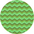 thumbnail image 1 of Ahgly Company Machine Washable Indoor Round Transitional Emerald Green Area Rugs, 7' Round, 1 of 7
