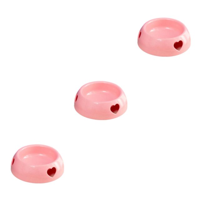 Maytalsory Environmentally Friendly Choice For Pet S Feeding Plastic Dog Bowl And Multiple pink large size 3Set