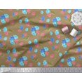 thumbnail image 2 of Soimoi Tissu en Coton Canard Feuilles & Roses Imprimés Floraux au Mètre 42 Pouces de Large, 2 of 3