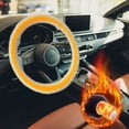 thumbnail image 1 of TIMIFIS Plush Handle Cover, Winter Handlebars Heated Steering Wheel Covers Car Thermal Protection Covers Heating Car Accessories, 1 of 5