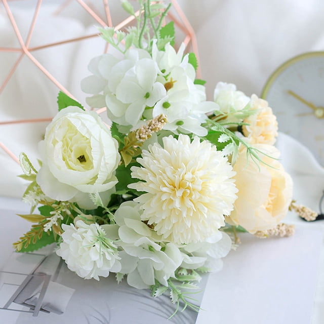 TopLLC Simulated Bouquet Of Home Decoration Flowers Simulated Rose Bouquet Of Small Handlebars Of Roses