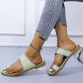 thumbnail image 3 of Women 2025 Casual Adjustable Hook Loop Sandals Summer Open Toe Slides Sandals Flat Sandal, 3 of 5
