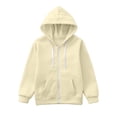 thumbnail image 5 of PMVFHDE Chandail à Manches Longues pour Filles, Col Rond Décontracté, Côtelé, Coupe Ample, Beige, 4-5 Ans, 5 of 5