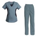 thumbnail image 1 of Women's Scrubs Set Scrub Top and Pants Scrubs Set, 1 of 3