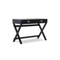 thumbnail image 1 of Posey Black Writing Desk, 1 of 9