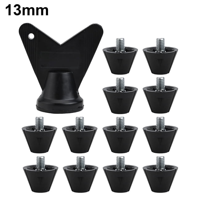 12Pcs Football Boot Studs Spikes Stable Non-Slip for Rugby Shoes Hiking Shoes 13mm