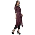 thumbnail image 3 of Moomaya Printed Kurti Kurta Pant Set Boat Neck WoMen's Asymmetric Ethnic Wear, 3 of 6