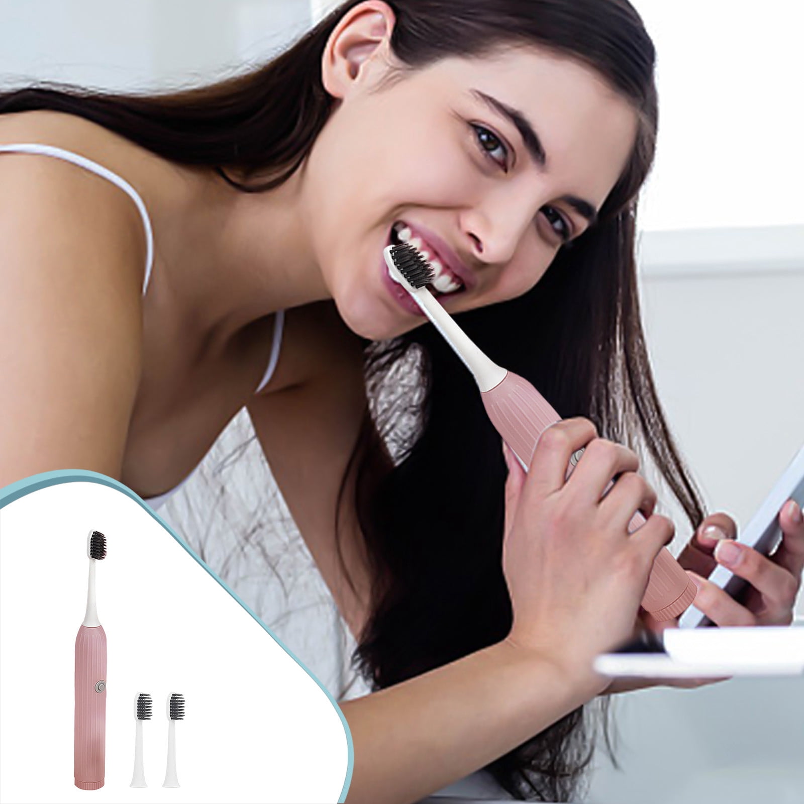 Dvkptbk Electric Toothbrush Toothbrush,, Low Noise, Portable, Smart Timer Toothbrush Ipx7 Water Toothbrush Vibration Home Appliances