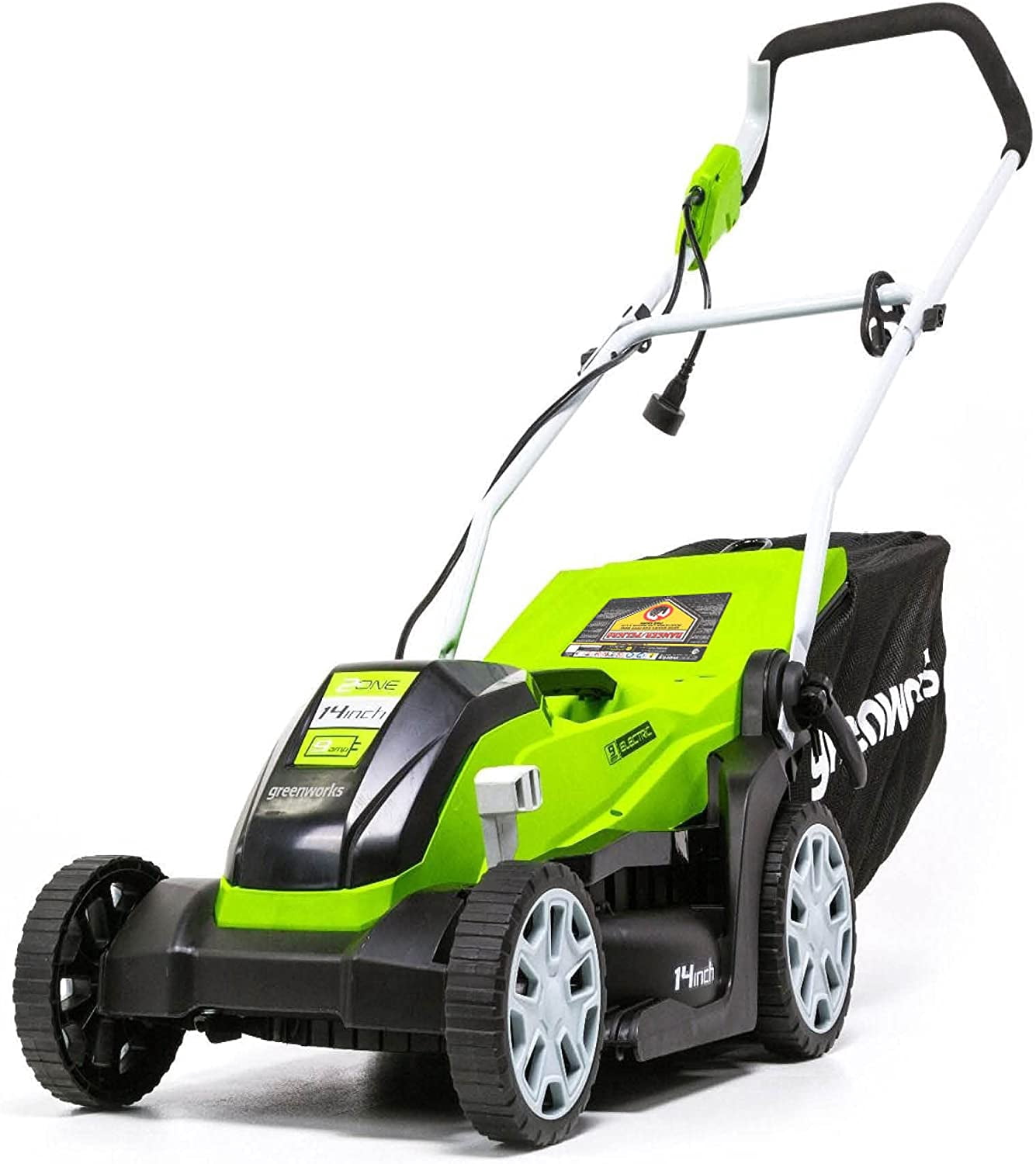 Greenworks Tondeuse électrique filaire 9 Amp 14 po, MO09B01