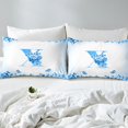 thumbnail image 4 of Erosebridal Floral Initial Bed Sheets Set Queen Size,Flower Butterfly Bedding Queen Size,Teens Bedroom Decor,Ultra Soft,4 Pieces, 4 of 7