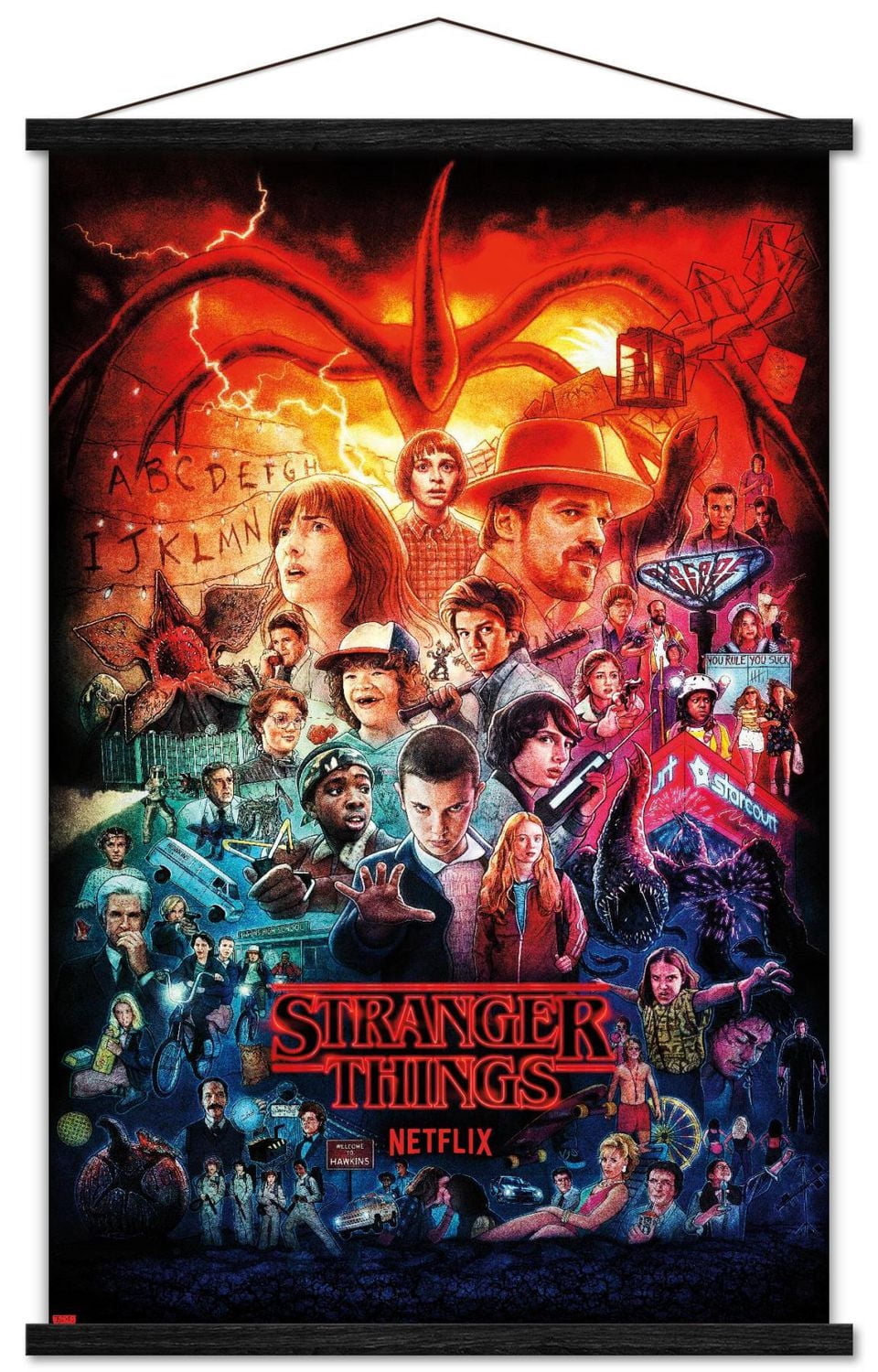 Netflix Stranger Things - Three Seasons One Sheet Wall Poster, 22.375" x 34"