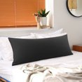 thumbnail image 1 of REGALWOVEN Brushed Microfiber Pillowcase Body Pillow Pillowcase, Standard Black, 1 of 9
