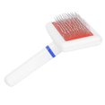 thumbnail image 4 of Pet Brush, Plastic+Stainless Comfortable Design Cleaning Slicker Brush Portable Tangles Removal Comb  for Small Pets for Tidying for Medium Pets for Fluffing, 4 of 8