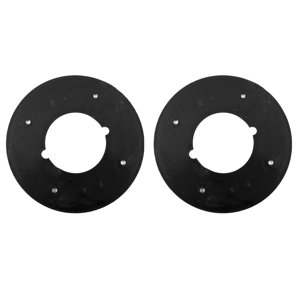 2Pcs Black Circle Shape Electric Router Base en plastique pour 3612 3612C Plaque de base