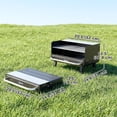thumbnail image 3 of Outsunny Portable Charcoal BBQ Grill with Adjustable Grates, Black, 3 of 10