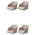 thumbnail image 3 of ZheElen 2pack/lot Quick Installation Chair Covers For Instant Room Upgrade High Elastic Polyester Curved Stretchy Chair Cover Light Khaki 2Set, 3 of 6