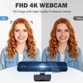 thumbnail image 2 of RONY 4K Auto Focus Webcam: Plug & Play Computer Camera with Noise-Cancelling Mic Compatible with Windows 11/10/8/7, Vista/7/8/10, Mac, Android, Linux, 2 of 9