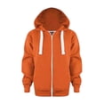 thumbnail image 1 of PMVFHDE Chandail à Manches Longues pour Filles, Col Rond Décontracté, Côtelé, Coupe Ample, Orange, 6-7 Ans, 1 of 6