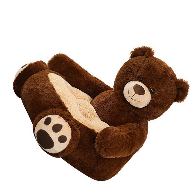 ZheElen Seating Experience With Chair Plush Stuffed Seat For Kids Durable Structure dark brown