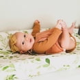 thumbnail image 2 of Lubelski Cradle Sheets Flower Print Removable Blend Fabric Mattress Changing Pad Cover for Bassinet Mattress, 2 of 12