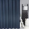 thumbnail image 4 of Rideau de Douche à Tissage Gaufré de Qualité Hôtelière – Imperméable, Polyester Résistant aux Champignons, Oeillets Métalliques Résistants à la Rouille, 72x72 Pouces – Déco de Salle de Bain Moderne, Couleur : Bleu Marine, 4 of 7
