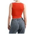 thumbnail image 5 of Lixiuxyad Basic Tank Tops Women Sexy Square Neck Tank Top Summer Going Out Basic Shirt, 5 of 5