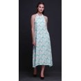 thumbnail image 4 of Bimba Robe Teinture sur Nœuds Décontractée Longue Dos Nu à Col Licou pour Femme, Robe de Plage Imprimée - Très Petit, 4 of 6