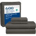 thumbnail image 1 of Softest Cotton Sheets Double Sheet Set Pc Set Thread Count Sateen Bedding Deep Pocket Sheets Cooling Sheets Double Size Sheets Breathable Bed Set (), 1 of 9