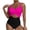 Hot Pink, variant on Cameland One Piece Swimsuits for Women Solid Patchwork Bathing Suits Beachwear Chest Hollow Backless Swimwear Suitable for Holiday, Travel and Seaside
