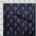 thumbnail image 2 of oneOone Georgette Viscose Fabric Leaves & Floral Block Print Fabric By Yard 42 Inch Wide, 2 of 5