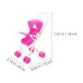 thumbnail image 2 of 3 Pcs Poussette pour Poupée Bébé Poussette de Jeu de Rôle pour Poupée Bébé Jouet Poussette pour Poupée Bébé, 2 of 9