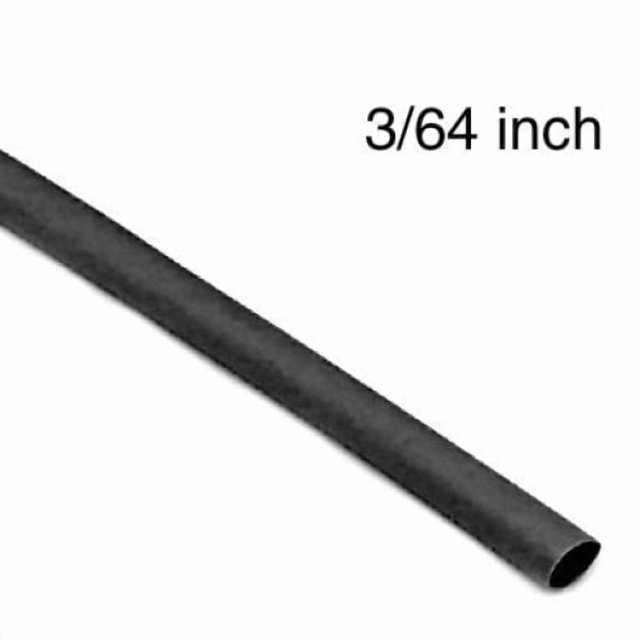 03749 - TUBING HST 3/64INX4FT SW BLK 2:1 600V 125C