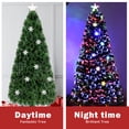 thumbnail image 4 of Costway 6' Pre-Lit Fiber Optic Artificial Christmas Tree w/ Lights Snowflakes, 4 of 9