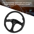 thumbnail image 4 of Universal  6Racing Car Sport Steering Wheel 14in -  PU and Aluminum Alloy Material - Upgrade Your Car Interior Style - Simple Installation - Compatible with, 4 of 8